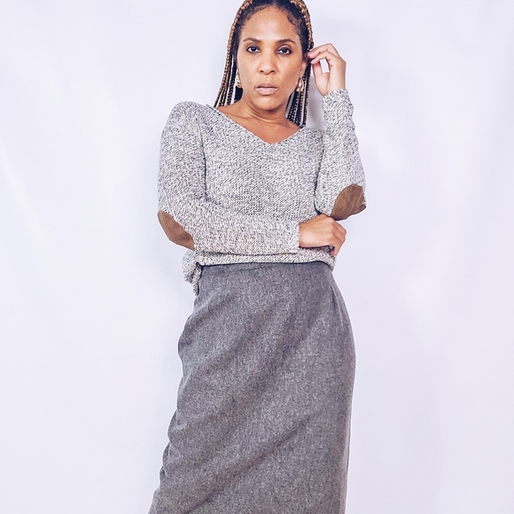 Knit V-Neck Sweater - Picture 1 of 9